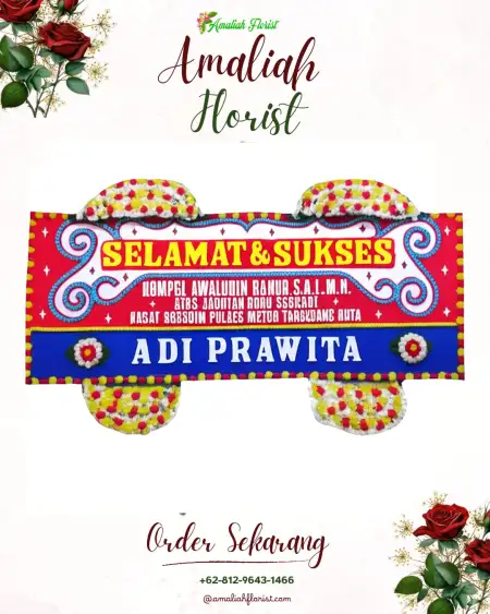 Papan Bunga Ucapan Selamat Arahan